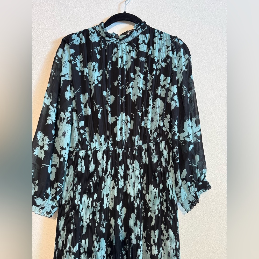 ZARA black and blue  print maxi dress. Small - Picture 11 of 11